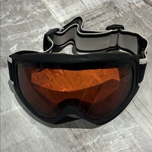 Black and Orange SKI GOGGLES